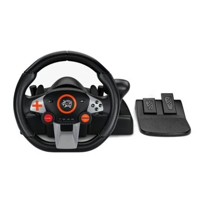 Porodo Gaming 7 in 1 Steering Wheel - Black